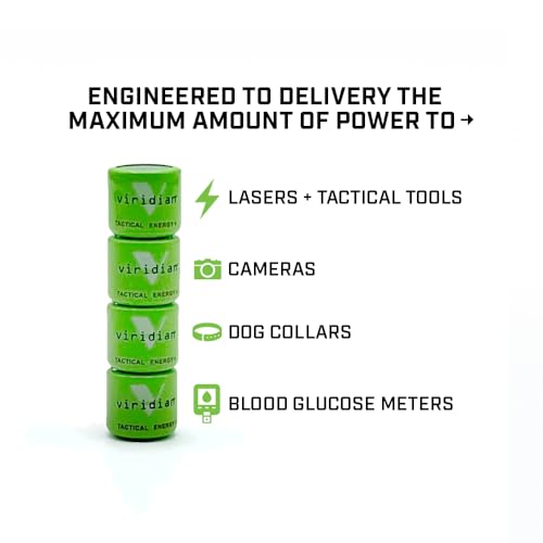 Viridian CR 1/3N Tactical Energy Plus Lithium Batteries, 3 Volt (Bulk Pack of 6)