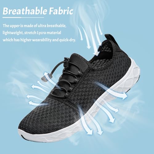 ATHMILE Water Shoes for Men Women Barefoot Hiking Swim River Shoes Adult Lake Pool Aqua Socks Beach Quick Dry for Hiking S...