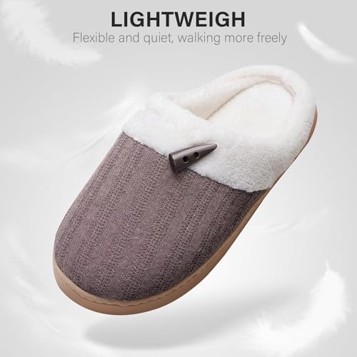 NineCiFun Women's Slippers Scuff Comfy Lightweight House Shoes Slip on Memory Foam Bedroom Slippers Indoor Outdoor Home Sh...