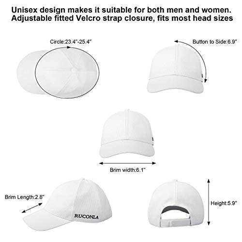 Ruconla Fiber optic cap LED hat with 7 colors luminous glowing EDC baseball hats USB Charging light up caps even party led...