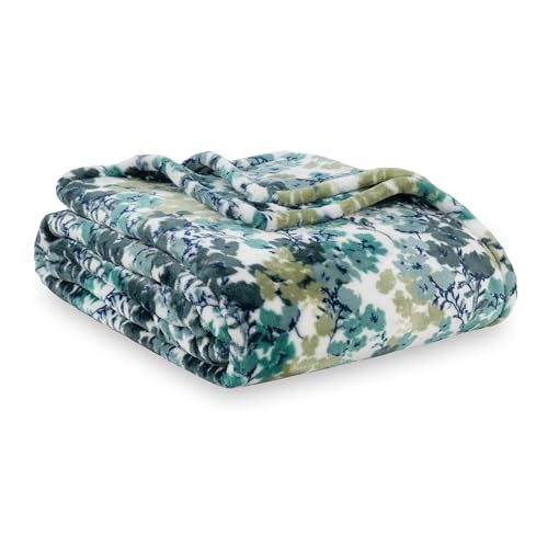 Berkshire Blanket-Classic Heavyweight Soft Printed VelvetLoft® Plush Warm Blanket, Twin Size Soft Fuzzy Blanket for Couch ...