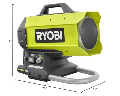 RYOBI 18V ONE+ Hybrid Forced Air Propane Heater