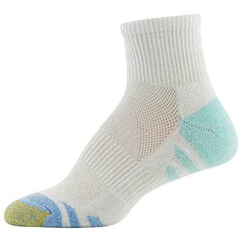 GOLDTOE womens Half Cushion Sport Quarter Socks With Mesh, 6-pairsSocks