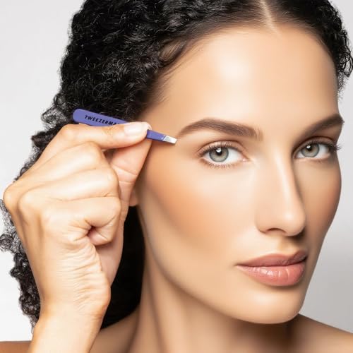 1-Pack Stainless Steel Tweezers for Splinter Removal, Eyebrows & Crafts, Non-Magnetic Hard Tip with Strong Hold, Durable M...