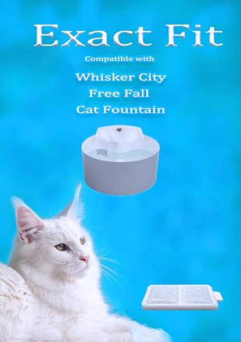 Amazinpure 12X Replacement Small Water Filter Compatible With Whisker City Automatic Pet Fountain Free-fall fountain and C...