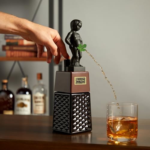 True Bonny Boy Liquor Dispenser, Novelty Drink Dispenser for Whiskey, Bourbon, Vodka, Gin, and Spirits, Fun Bar Cart Acces...