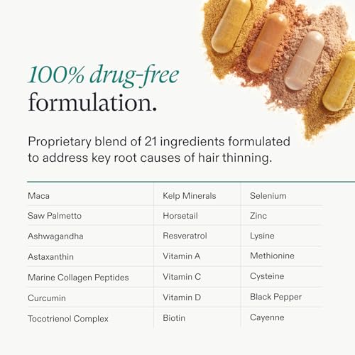 Nutrafol Women's Balance Hair Growth Supplements, Ages 45 and Up, Clinically Proven for Visibly Thicker Hair and Scalp Cov...