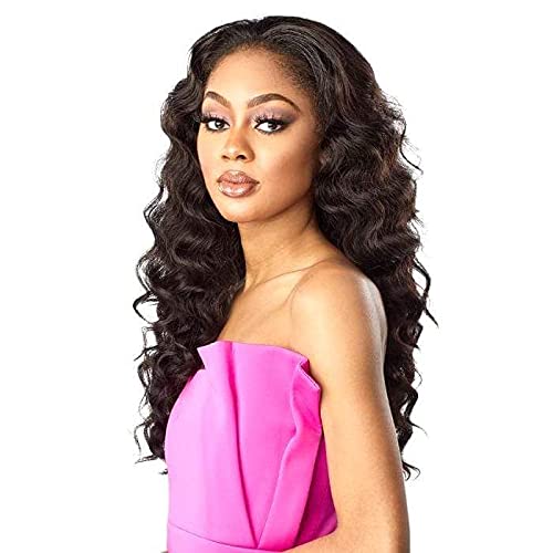 Sensationnel Instant Weave Half Wig - 8 Synthetic Blendwig Adjustable Drawstring for Seamless Hair Blending (T1B/4)