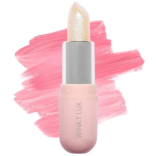Winky Lux Unicorn Glimmer Balm -Hydrating ph Lip Balm, Natural Pink Tint with pH Color Changing, Moisturize & Soften Lips ...
