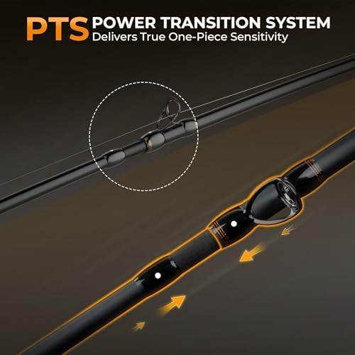 KastKing Zephyr Finesse Fishing Rods – BFS Baitcasting & Spinning Rods, IM6 Graphite, Extra Twin-Tip, 2pc & 3pc Travel Des...