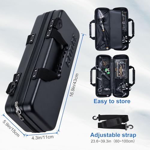 Goture Fishing Rod and Reel Combos-Telescopic Fishing Pole Spinning Reel Lures Set with PC Hard Shell Suitcase, Telescopic...