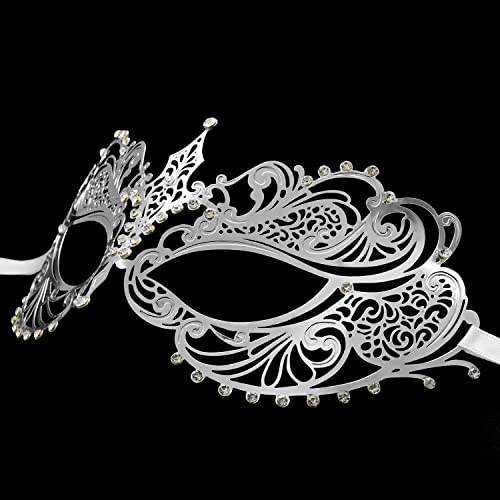Coddsmz Laser Cut Metal Women's Masquerade Mask Venetian Party Mardi Gras Halloween Mask