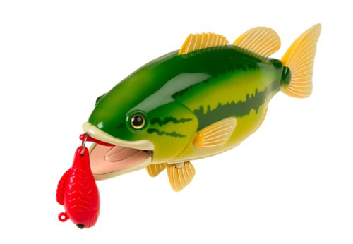 Small World Toys Kids Fishing Game, Catch of The Day Bass Magnetic Fishing Toy for Kids Ages 3+, Includes Toddler Fishing ...