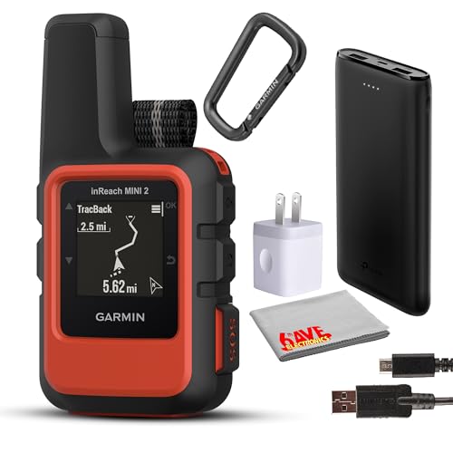 Garmin inReach Mini 2 Compact Satellite Communicator, Lightweight Rugged Design, Portable GPS Handheld for Hiking, Two-Way...