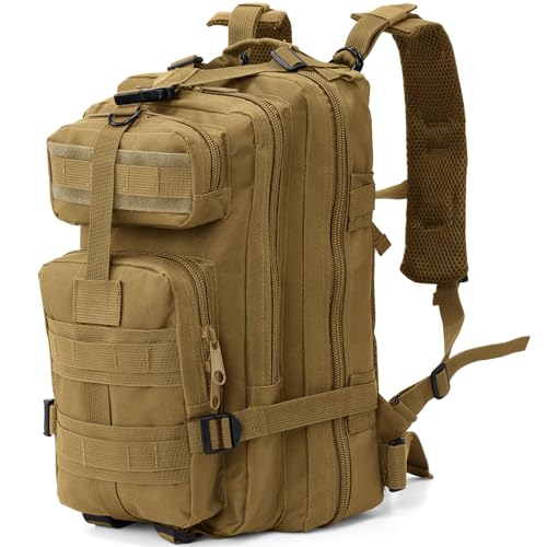 AUMENTAR Small Military Tactical Backpack, 30L Tactical Assault Bag for Men, Army Assault Rucksack GYM Hiking Backpack Bug...