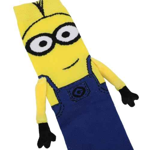Bioworld Minions 3D Character Adult Casual Crew Socks