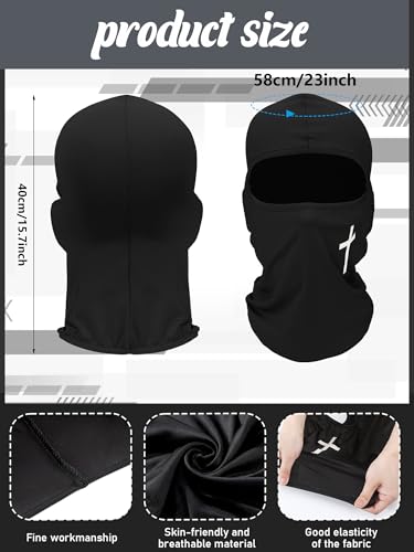 SATINIOR 6 Pcs Ski Mask Cover Balaclava Full Face Mask Winter Face Cover UV Windproof Balaclava for Men Women Outdoor Sports