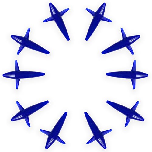 7" Blue Bird Teaser Lures, 10 Pcs Blue, for Offshore Trolling, Ideal for Mahi Mahi & Tuna Fishing