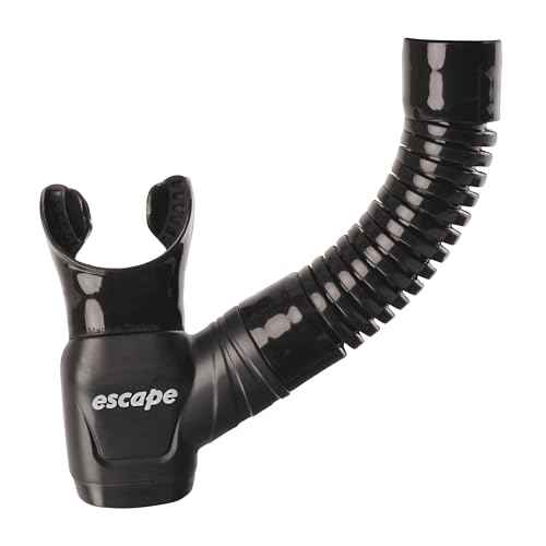 SCUBAPRO Escape Semi-Dry Snorkel, with Purge Valve and Splashguard Barrel-Top Design