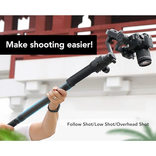 Camera Extension Pole, Tripod Center Column Extension Extender, Carbon Fiber Extension Pole Telescopic 2 Section Pole Rod ...