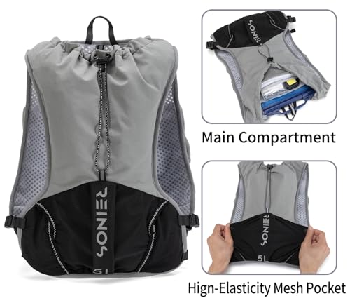 Running Vest for Women and Men Lightweight Hydration Backpack Pack with 1.5L Water Bladder Bag Running Gear Accessories fo...