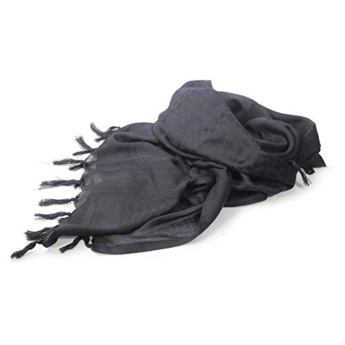 Luxns Military Shemagh Tactical Desert Scarf / 100% Cotton Keffiyeh Scarf Wrap for Men And Women