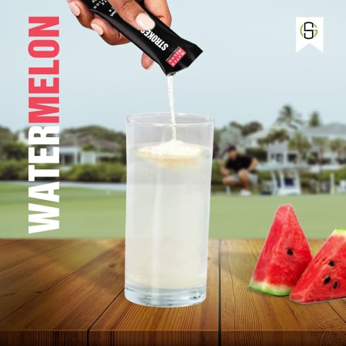 Strokes Gained Golf Hydration Watermelon Electrolyte Powder – Sugar Free Drink Mix Packets – Golf Accessories for Men & Wo...