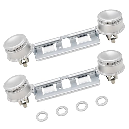 Double Burner Assembly WB16K10026 WB29K17 Double Stove Top Double Surface Burner Kit Replacement Compatible with General E...