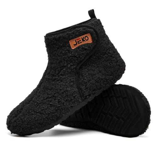 UUBARIS Bootie Slippers for Women Men Furry Warm House Sock Shoes For Indoor Outdoor Travel