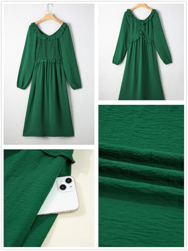 Dokotoo Maxi Dresses Fashion Clothing Fall Dresses 2025 Casual Long Sleeve Wedding Guest Sundress