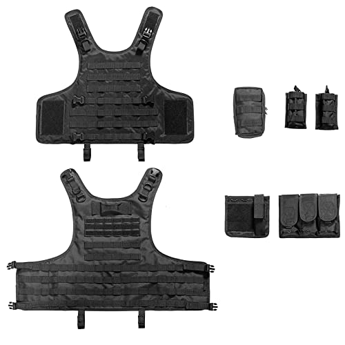 YAKEDA Adjustable Tactical Airsoft Training Vest | Camping, Fishing, Hunting,Gift for Halloween and New Year