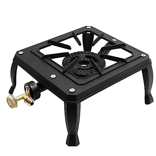 EATAKWARD Portable Gas Stove, Iron Propane Camping Stoves LPG Gas Cooker, Outdoor Stove for BBQ,15000 BTU Camping Stove