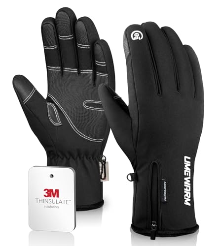 UMEWARM -10℉ Waterproof Winter Gloves Men, Touchscreen Fingers Snow Ski Gloves Women, 5-Layer Touch Screen Cold Weather Gl...