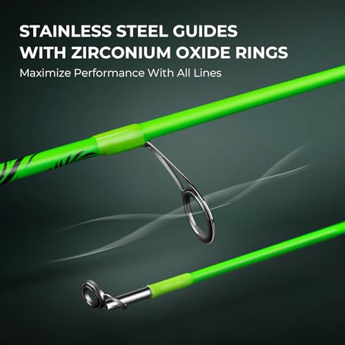KastKing Zephyr Dual-tip Fishing Rod & Reel Combo, Dual Tips Section for Different Powers, IM6 Graphite 2Pc Blanks, KastFl...