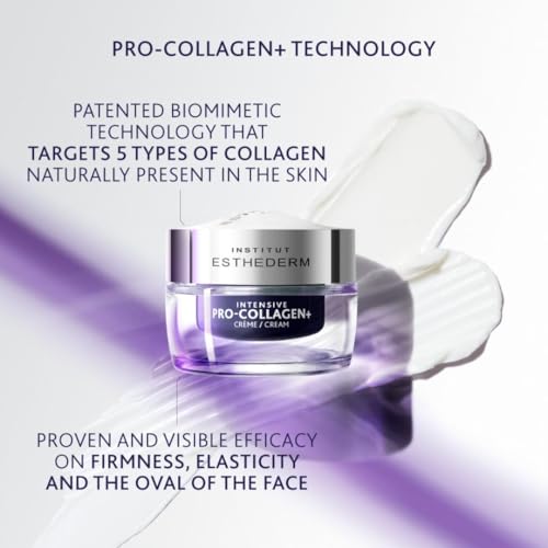 Institut Esthederm - Pro-Collagen+ Cream - Face & Neck - Targets Lack of Firmness & Skin Sagging - Redefines Facial Contours