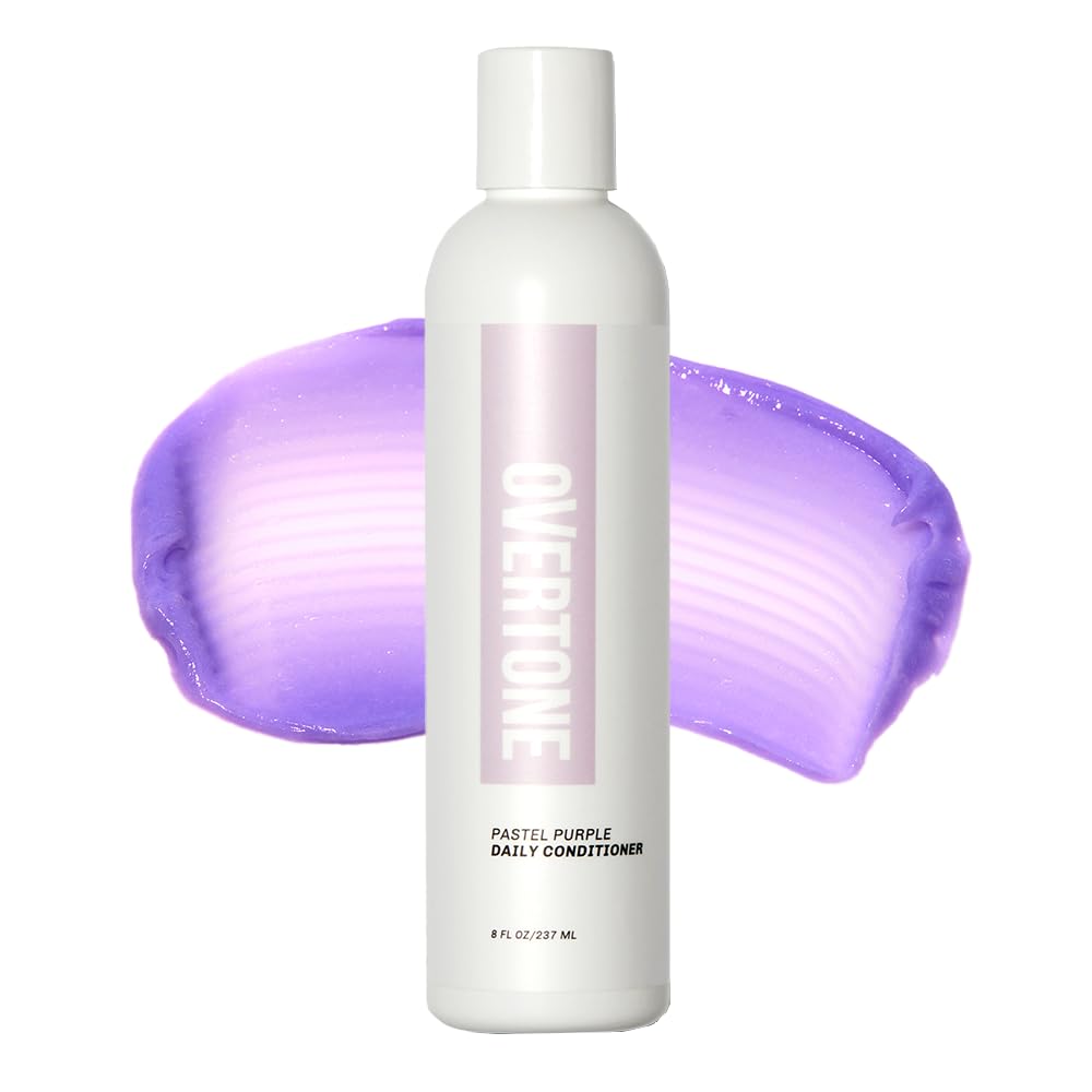 Overtone Daily Color Depositing Conditioner: 8oz Temporary Coloring Conditioner w/Shea Butter & Coconut Oil, Refresh Color & Pre