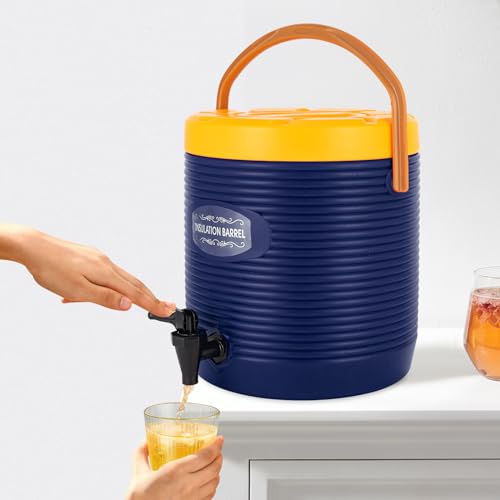 3 Gallon Insulated Beverage Dispenser, Stainless Steel Commercial Drink Dispenser with Spigot, 24H Hot/Cold Thermal Carafe...