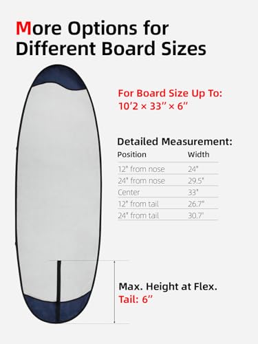 Abahub Premium SUP Travel Bag, Foam Padded Stand-up Paddleboard Cover Case, Paddle Board Carrying Bags for Paddleboarding,...