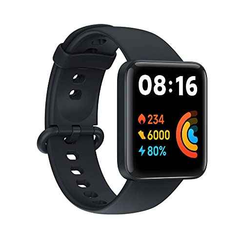 Xiaomi Redmi Watch 2 Lite, 100+ Fitness Modes, 1.55" Colorful Touch Display, 5 ATM Water Resistance, SPO©ü Measurement, 24-Hour Heart Rate Tracking, Multi-System Standalone GPS, Black