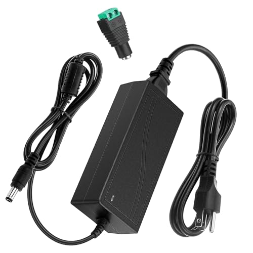 24V Power Supply, 24V 6A Power Supply 100V-240V AC to 24V DC Power Supply with LED Terminal Connector, 24 Volt 6 Amp Power...