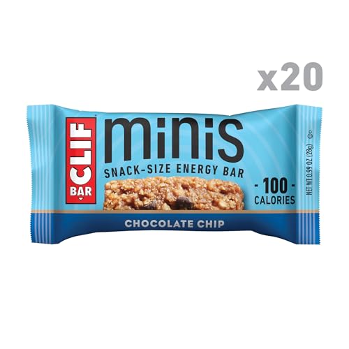 CLIF BAR Minis - Chocolate Chip - Made with Organic Oats - 4g Protein - Non-GMO - Plant Based - Snack-Size Energy Bars - ...
