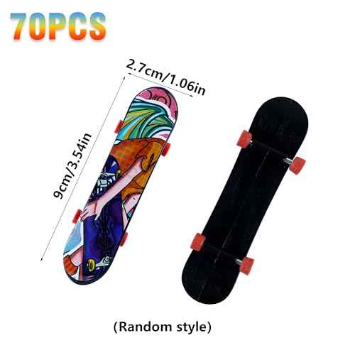 XIPEGPA 150 PCS Mini Finger Skateboards Finger Skateboard Toys for Birthday Party Favors Gift Props Decoration