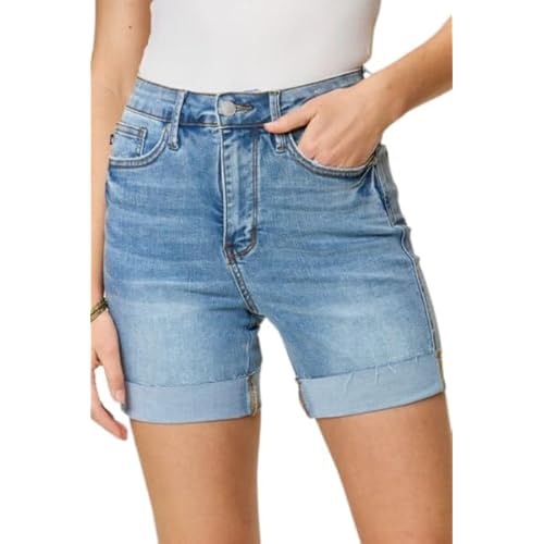 Judy Blue Cuffed Tummy Control Denim Shorts
