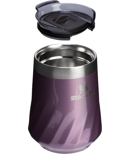 STANLEY The Reserve Textured Wine Tumbler | 11oz | Splash-Proof Lid | Cold Drinks & Cocktail Cup | Insulated Stainless Ste...