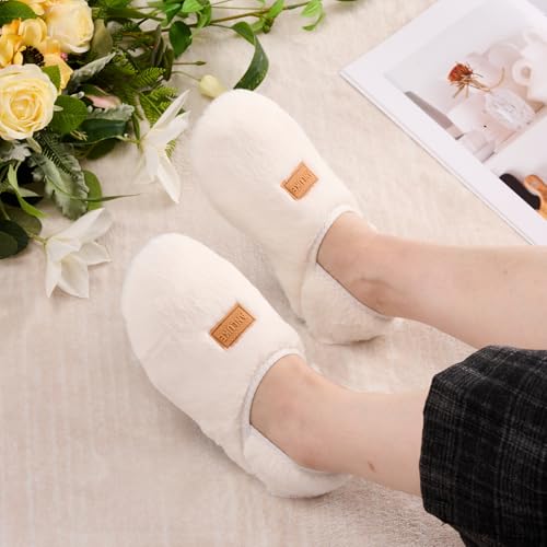 ANLUKE House Slippers for Women Men with Rubber Sole Soft Lightweight Indoor/Outdoor