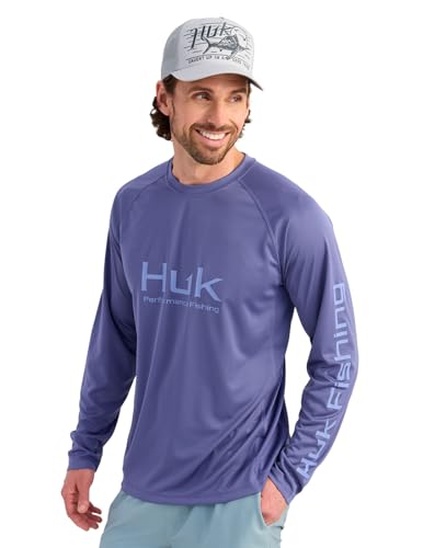 HUK Men's Pursuit Vented Long Sleeve Fishing Shirt (+30 UPF)