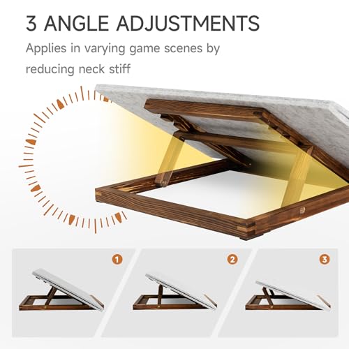 Tektalk Foldable Jigsaw Puzzle Board with 3 Angle Adjustable Bracket/Stand, Lightweight Portable Puzzle Mat Plateau with W...