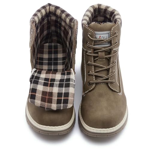 ANJOUFEMME Work Hiking Boots for Women Waterproof - Womens Outdoor Ankle Boots Lightweight Snow Winter Boots for Trekking ...
