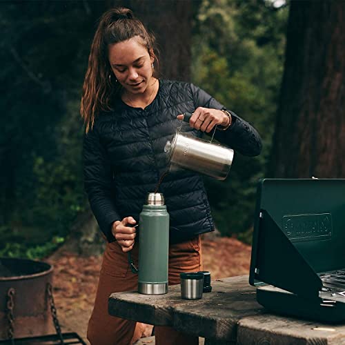 Stanley Heritage Classic Vacuum Bottle with Handle 1.1 qt | Wide Mouth w/Leakproof Cup Lid | Keep Drinks Hot or Cold | Ins...