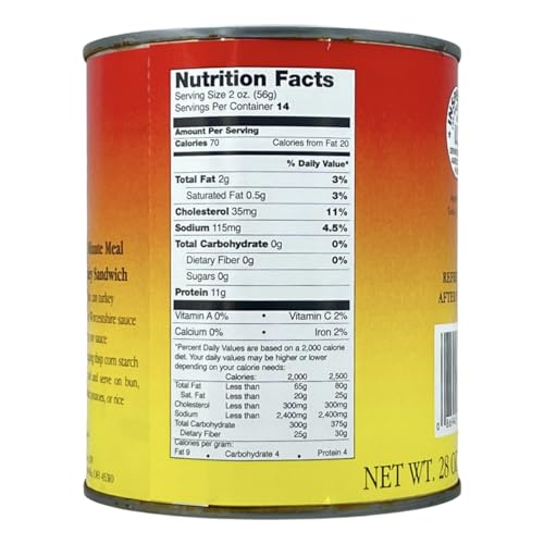 Yoder's Fresh Real Fully Cooked Canned Turkey Chunks Ready to Eat Emergency Survival Food | Premium Quality Meat Ideal for...